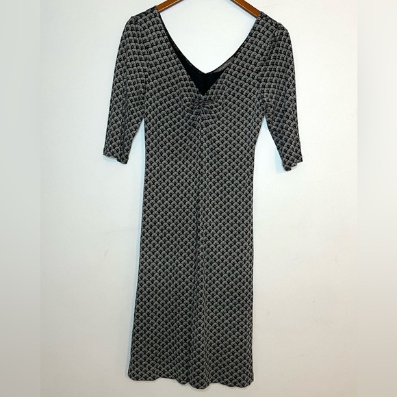 Tommy Bahama 100% Silk Fan / Shell Print V-Neck Dress Sz S - Picture 2 of 6